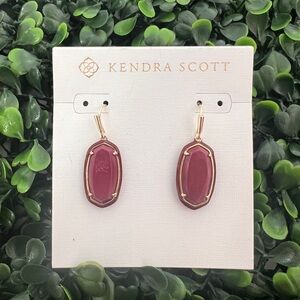 Kendra Scott Dani Enamel Maroon Magnesite